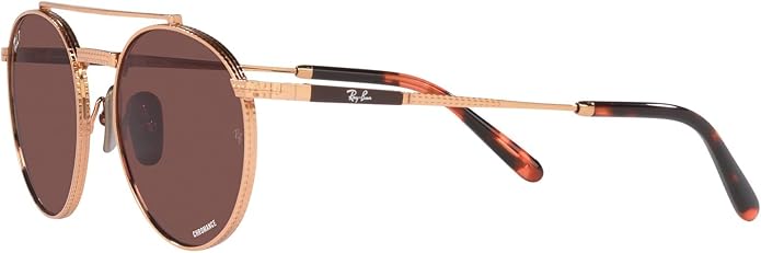 Ray-Ban Unisex Rb8237 Round II Titanium Round Sunglasses