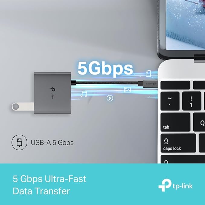 TP-Link USB C Hub 3-in-1 Multiport Adapter (UH3020C) | 4K HDMI | 100W Power Delivery | 1×USB-A 3.0 Port | 5Gbps High-Speed Transfer | USB C Dongle for MacBook, iPad, ThinkPad and More | Plug and Play