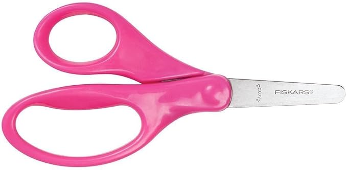 Fiskars 5 Inch Classic Blunt Tip Kids Scissors, Colors May Vary