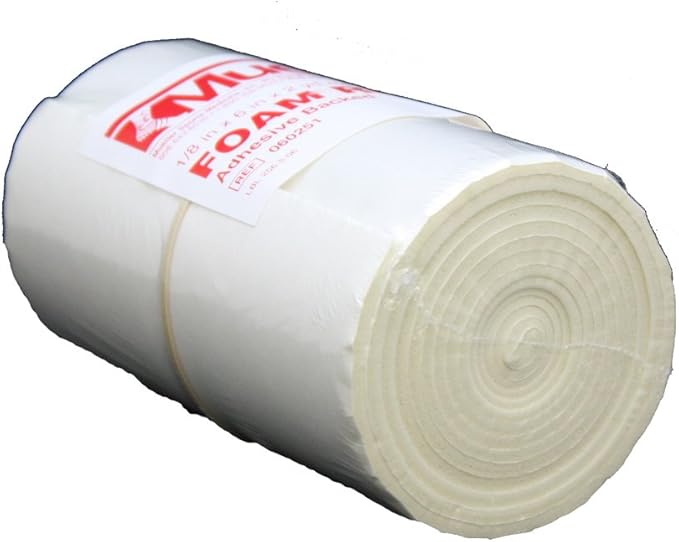 Mueller Foam Rubber - Adhesive Backed, Open Cell, 1/8" x 6" x 2 yd roll