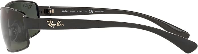 Ray-Ban RB3364 Metal Polarized Rectangular Sunglasses