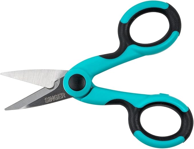 SINGER 00558 5-1/2-Inch ProSeries Heavy Duty Scissors with Power Notch, Teal