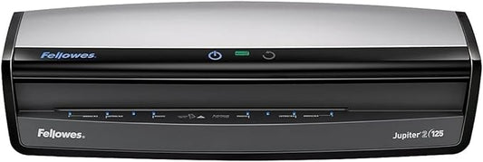 Fellowes Jupiter 2 125 Laminator with 10 Pouches, 12.5 Inch (5734101), Black & Grey