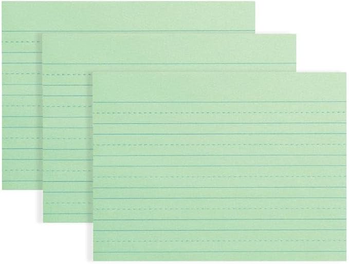 School Smart Green Newsprint Practice Paper, 1 Inch Rule, 12 x 9 Inches, 500 Sheets