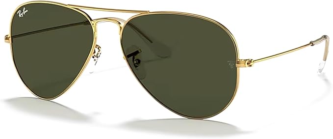 Ray-Ban RB3025 Metal POLARIZED Aviator Sunglasses For Men For Women +BUNDLE with ACCESSORY EYEWEAR KIT