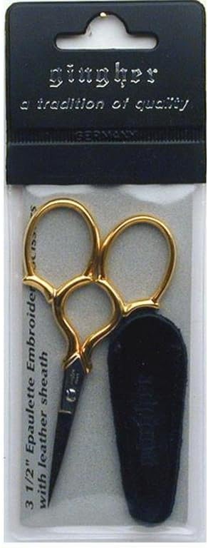 Gingher Epaulette 3-1/2 Inch Embroidery Scissors
