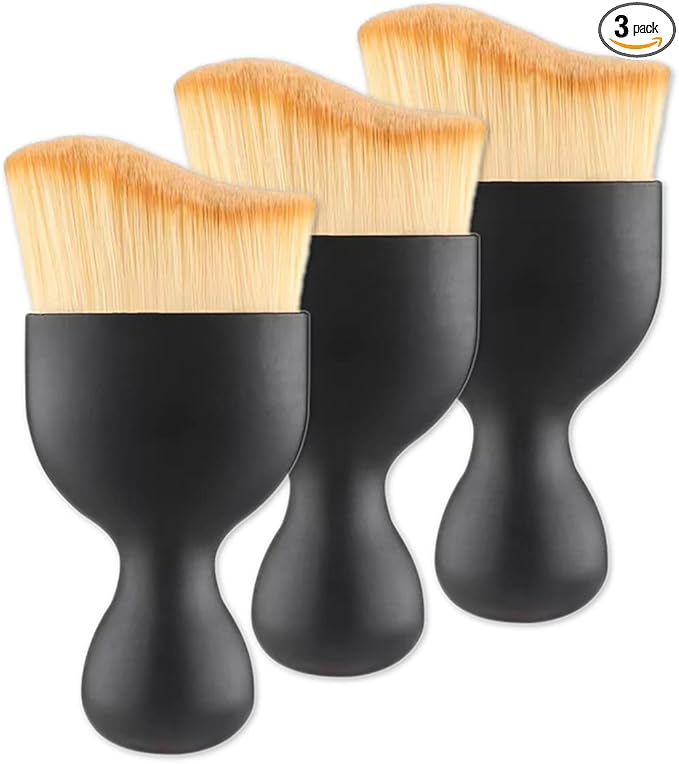 Car Interior Detailing Brush, Auto Interior Soft Hair Removal Brush,Car Brush, Car Cleaning Brush Interior Soft Bristles Detailing Brush Dusting Tool for Car,Home,Office,Computer,Keyboard (3PCS)