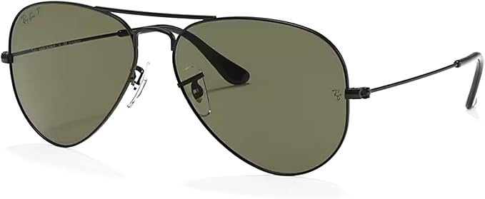 Ray-Ban RB3025 Metal POLARIZED Aviator Sunglasses For Men For Women +BUNDLE with ACCESSORY EYEWEAR KIT