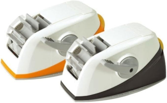 3M Desktop Dual_2 Acrylic Sticky Tape Dispenser Core, Self_Auto Cutter Tape Holder (Orange)