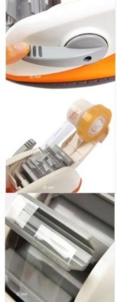 3M Desktop Dual_2 Acrylic Sticky Tape Dispenser Core, Self_Auto Cutter Tape Holder (Orange)