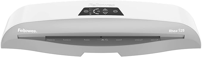 Fellowes® Rhea Laminator with Pouch Starter Kit, 12.5" Width, White/Gray