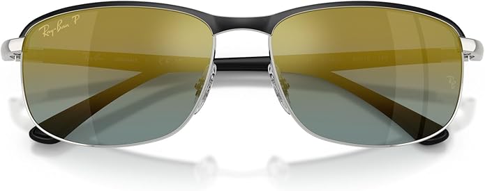 Ray-Ban Unisex Rb3671ch Chromance Rectangular Sunglasses