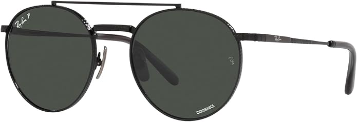 Ray-Ban Unisex Rb8237 Round II Titanium Round Sunglasses