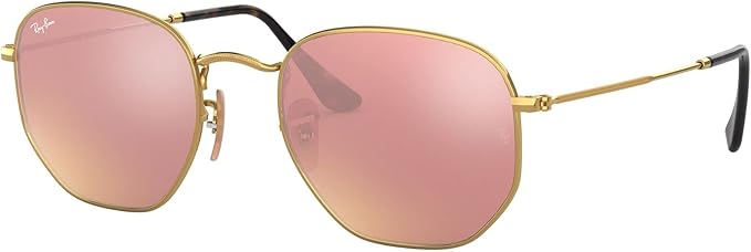 Ray-Ban unisex-adult Rb3548n Hexagonal Flat Lens Hexagonal Sunglasses