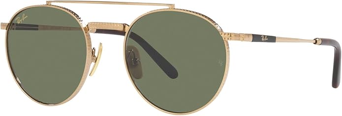Ray-Ban Unisex Rb8237 Round II Titanium Round Sunglasses