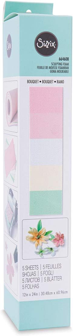 Sizzix, Bouquet, Surfacez-Sculpting Foam , 5 Sheets, 12" x 24"