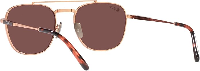 Ray-Ban Unisex Rb8258 Frank II Titanium Aviator Sunglasses
