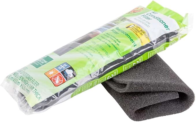 Duck Brand 1285234 Replacement Air Conditioner Foam Filter, 24-Inch x 15-Inch x 1/4-Inch, 1-Pack by Duck