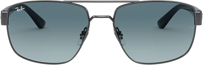 Ray-Ban RB3663 Metal Rectangular Sunglasses