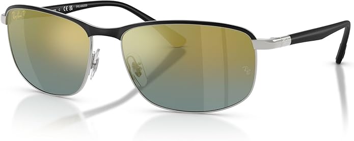 Ray-Ban Unisex Rb3671ch Chromance Rectangular Sunglasses
