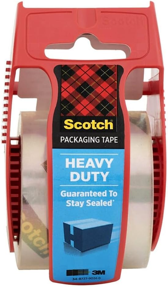 Scotch Heavy Duty Packing Tape with Dispenser 1.88 Inch X 800 Inch
