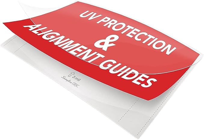 GBC Laminating Sheets, Thermal Laminating Pouches, Letter Size, 10 Mil, Speed Format, EZUse, 50 Pack (3200599)