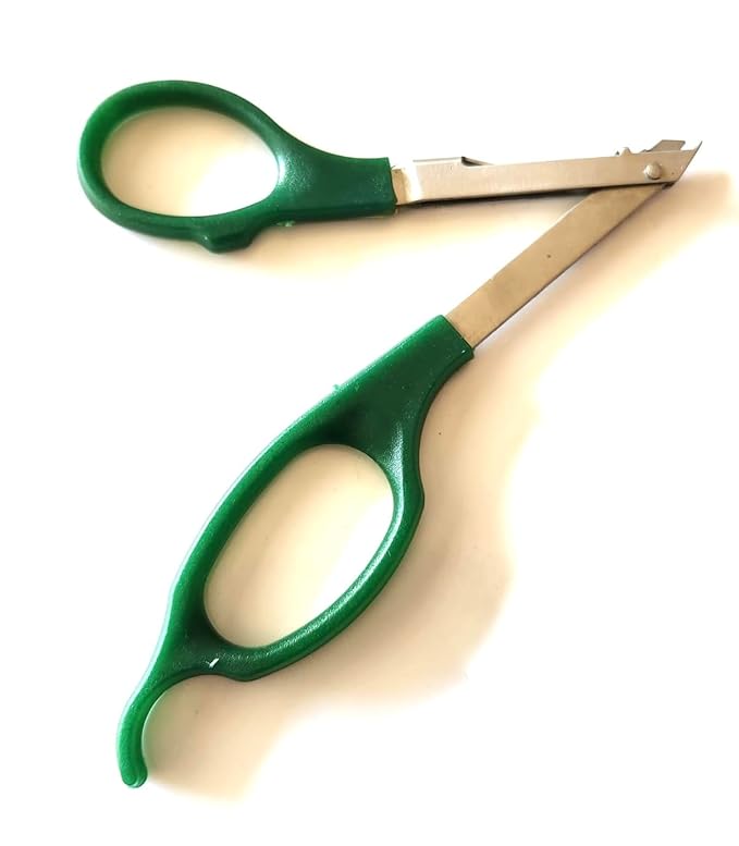 Skin Staple Remover Scissor Green Handle