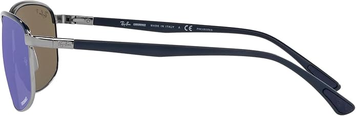 Ray-Ban Unisex Rb3671ch Chromance Rectangular Sunglasses