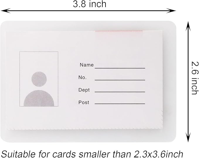 ONLYKXY 2.5x3.7-Inches Transparent Universal Thermal Laminating Sheets Pouches Premium Films for Laminator Machine - Photo Paper Files Card Picture for Office 100Pcs