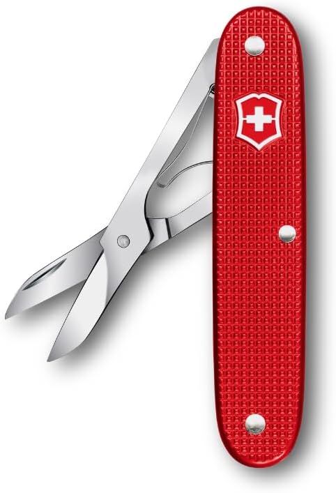 Victorinox Companion X Alox Pocket Tool with Precision Scissors, Single Function Tool, Compact, Lightweight, Swiss Made - Red