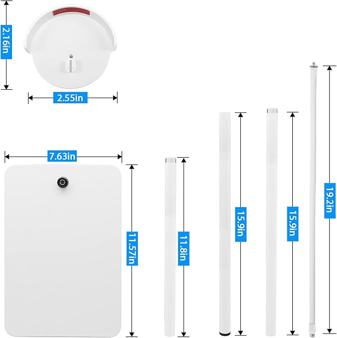 HOLACA 35 inch or 63 inch Floor Stand for Hellobaby, Infant Optics DXR-8/8 Pro, eufy, Vava/Hipp and Nooie Baby Monitor,Owlet and Motorola Baby Monitor, for Any Other Cameras with 1/4 Screw Mount