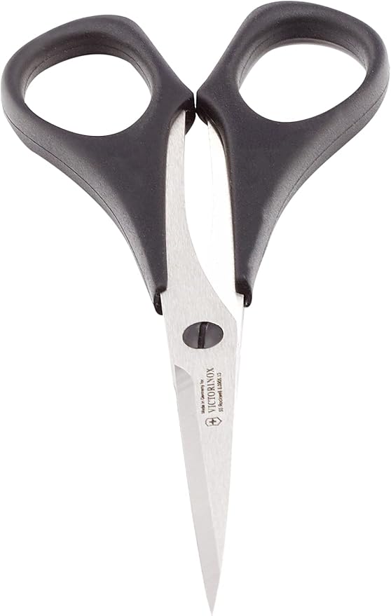 Victorinox, Scissors, Professional Household and Professional Scissors, Extra Sharp Blade, 13 cm, Robust Plastic Handle, Stainless Steel, Metal