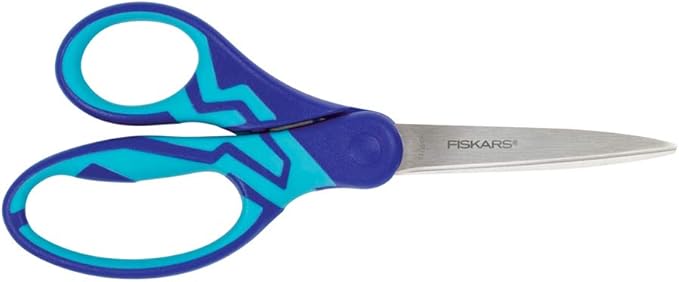 Fiskars 199700-1001 Back to School Supplies, Student Kids Scissrors Softgrip, 7 Inch, Color Received May Vary