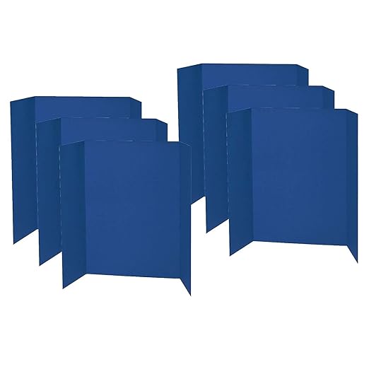 Pacon® Presentation Board, Blue, Single Wall, 48" x 36", 6 Pack