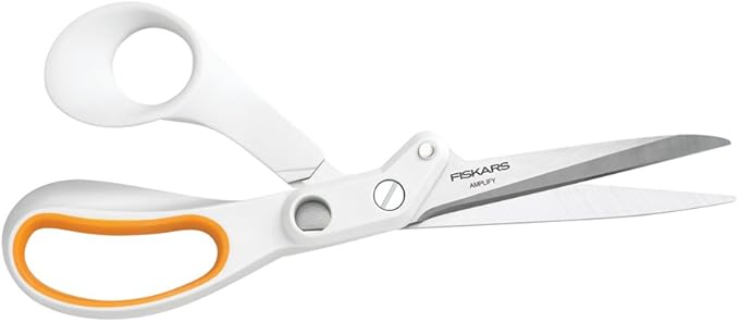 Fiskars 8 Inch Amplify Mixed Media Shears, White