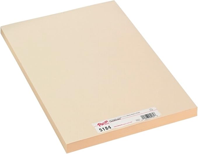Pacon 5184 Medium Weight Tagboard, 18 x 12, Manila, 100/Pack