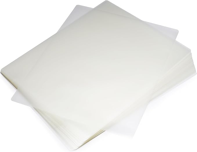 Amazon Basics Clear Thermal Laminating Plastic Paper Laminator Sheets, 9 x 11.5-Inch, 50-Pack, 2.8mil