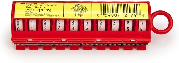3M SCOTCHCODE Wire Marker Tape Dispenser (00054007121749) (25/Each)