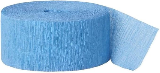 Carribean Blue Crepe Paper Roll - 81' (1 Count) - Great for Stunning DIY Crafts, Party Decor, and More