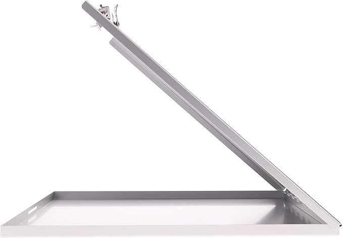 Saunders Slim Metal Clipboard with Storage, Silver Single Layer Nursing Clipboard Folio, Letter Size Paper Organizer, Steel Clip with Locking Latch, Form Holder for Office, School & Work - Made in USA