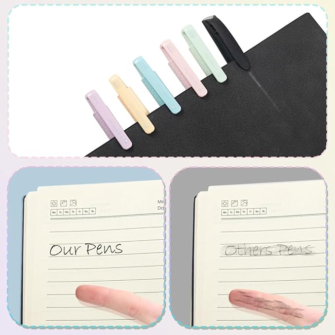 Gel Pens 5-Pack Quick-Dry Smudge-Resistant Ink, Writing Tools for School, Office, Creative Projects | Aesthetic Gift Set for Students/Teachers/Nurses/Professionals (Cotton Cloud)