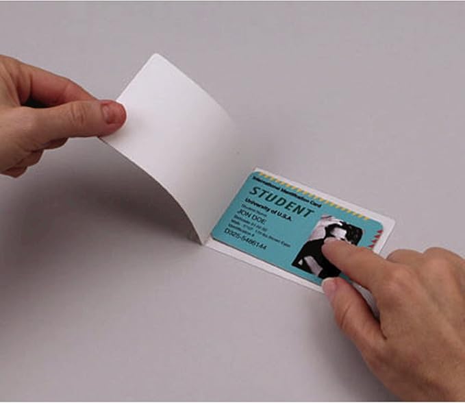 Fellowes, Self-Adhesive Laminating Pouches, 5 Mil, Photo Size, 5 per Pack (5220401)