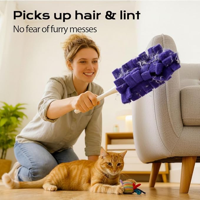 Duster Refills, Reusable Duster Refills, 360 Heavy Duty Duster Refill Pads, Washable Dusters Refill for Home, Blinds, Car, Pet, Furniture, Fans (5PC Set)