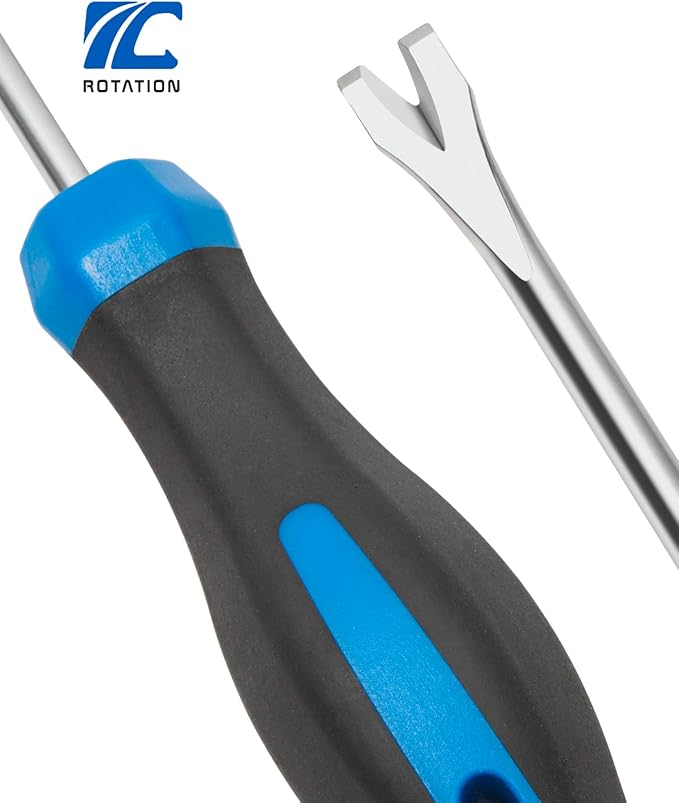 ROTATION Tack Lifter U Tip Nail Puller Upholstery Staple Remover Tool for Furniture, Auto