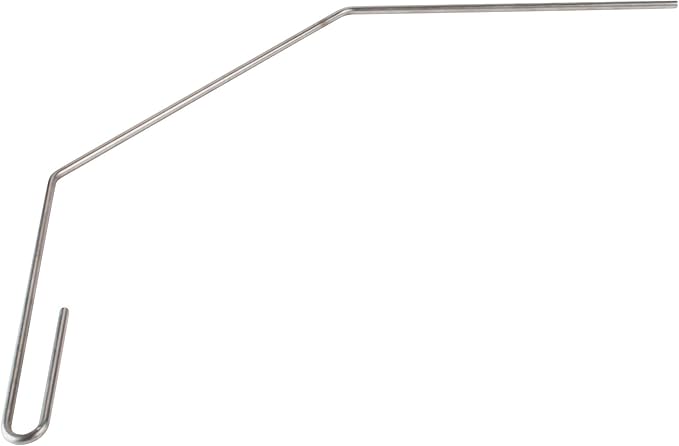 25" Deep Fryer Cleanout Rod – Angled Shaped & Declogger Goofer Commercial Kitchen Tool - Drain Unclogger & Cleaner - Rust Resistant Deep Fryer Cleaner - Made in USA by FryOilSaver Co. B52C