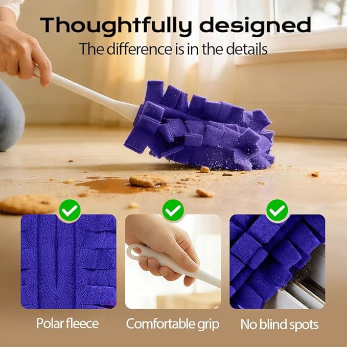 Duster Refills, Reusable Duster Refills, 360 Heavy Duty Duster Refill Pads, Washable Dusters Refill for Home, Blinds, Car, Pet, Furniture, Fans (5PC Set)