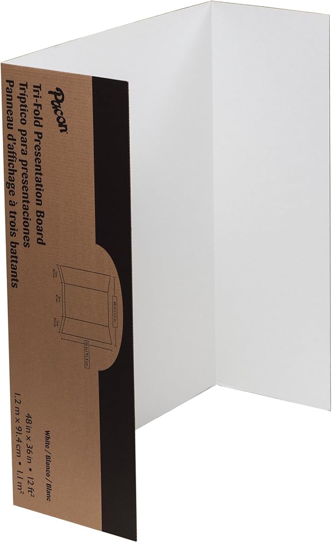Spotlight Presentation Board and Header, 48 x 36, White Carton Count: 4