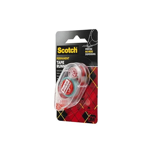 Scotch Double Sided Tape Runner, 0.27 in x 26 ft., Perfect for Holiday Crafts, Gifts, and DIY, (Pack of 2)