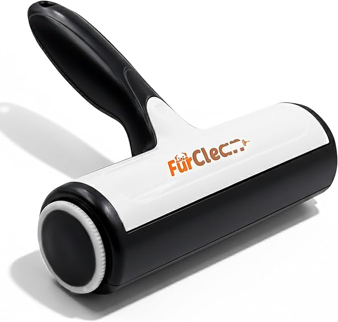 FurClean Pet Hair Remover Roller – Reusable Lint Roller – Dog & Cat Hair Remover for Furniture, Couch & Bedding – Portable Multi-Surface Lint Roller for Pet Hair Removal.