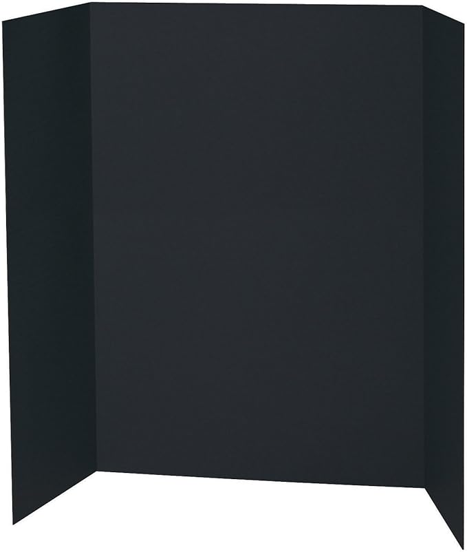 Pacon Presentation Board, Single Wall, 48" x 36", Black